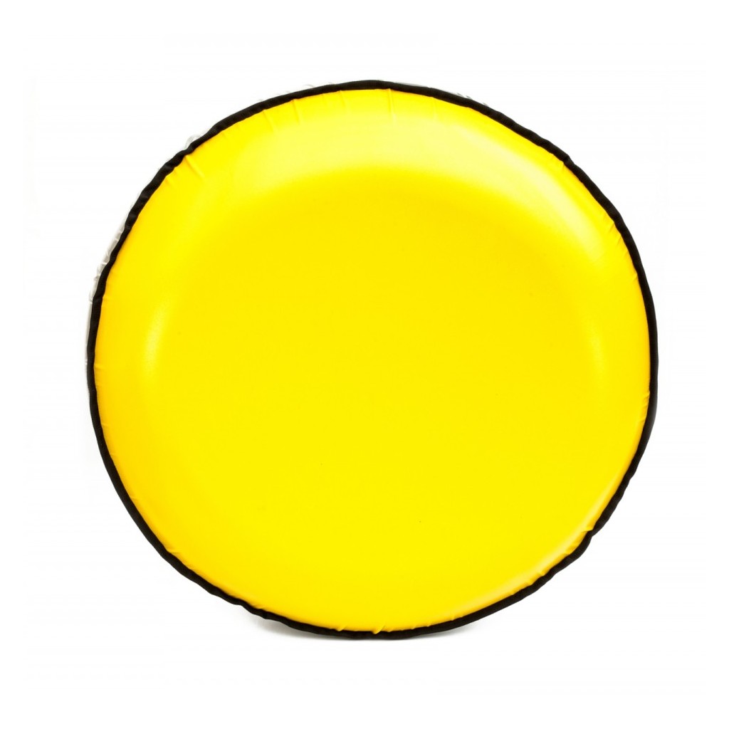 Санки надувные Тюбинг Элит жёлтый, диаметр 105 см.  